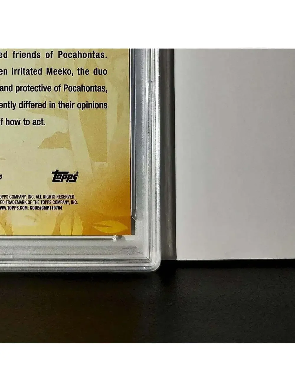 Flit and Meeko 2025 Topps Disney #FF-14 Furry Friends Card Pocahontas PSA 9